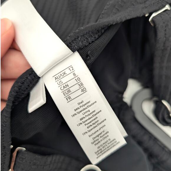 Sea Level Women's Spinnaker U Bar Bandeau One Piece Swimsuit Black Size US 8 - Picture 8 of 11